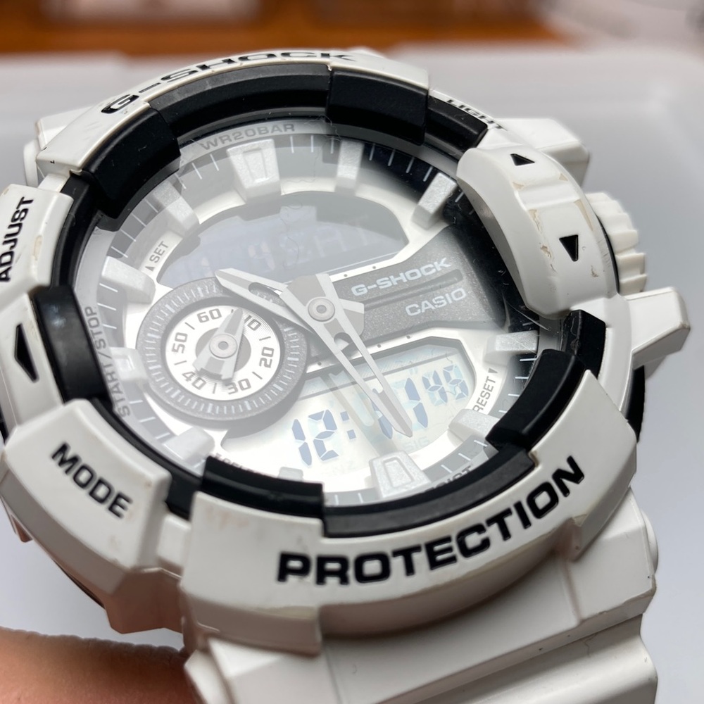Casio Gshock GA-400, white black stormtrooper, new battery, light works - Picture 12 of 16